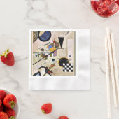 カンディンスキー – アコーズ反対 縁ありカクテルナプキン (インサイチュ)