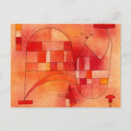 カンディンスキー – イエローピンク ポストカード (正面)