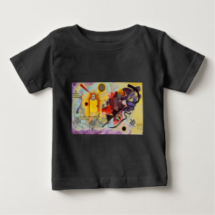 カンディンスキー イエロー レッド ブルー ベビーTシャツ