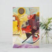 カンディンスキー イエロー レッド ブルー 便箋 (スタンド正面)