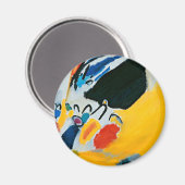 カンディンスキー・インプレッションIIIコンサ絵画ート抽象芸術ズ マグネット (正面/裏面)