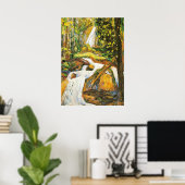 カンディンスキー – コチェル滝I ポスター (ホームオフィス)