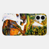 カンディンスキー - コッヘル - 滝 I iPhoneケース (裏面横)