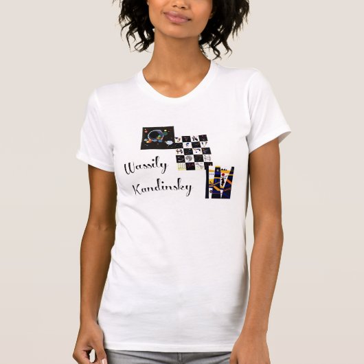 カンディンスキー コラージュアート Tシャツ (正面)