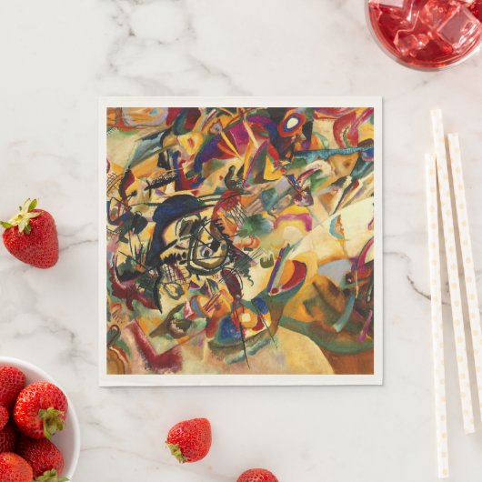 カンディンスキー – コンポジションVII スタンダードランチョンナプキン (インサイチュ)