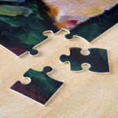 カンディンスキー – ザウォーターフォール、カラフル抽象芸術アート ジグソーパズル (側面)