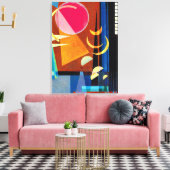 カンディンスキー – シャープ静 キャンバスプリント (インサイチュ (リビング))