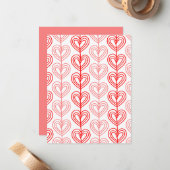 カンディンスキー・スタッガード・バレンタイン ノートカード (正面/裏面インサイチュ)