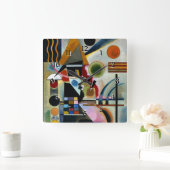 カンディンスキー – ス人気があるイン絵画グ、ズ  スクエア壁時計 (ホーム)