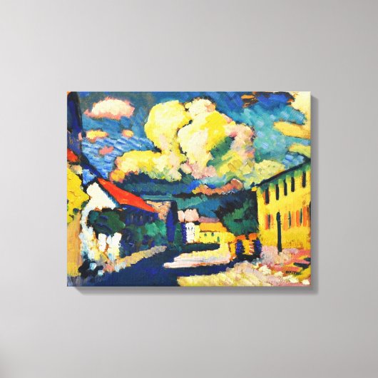 カンディンスキー – ドルフストラス,ムルナウ キャンバスプリント (正面)