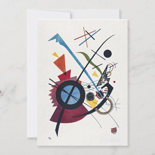 カンディンスキー – バイオレット、 招待状 (正面)