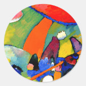 カンディンスキー – ビーチシーン ラウンドシール (正面)