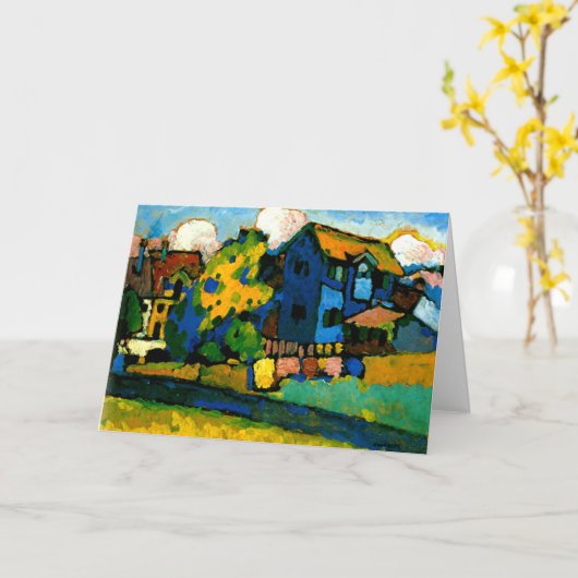 カンディンスキー – ブラウスハウスクライン カード (黄色い花)