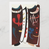 カンディンスキー ブラウン 補足付き抽象 便箋 (正面/裏面)