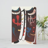 カンディンスキー ブラウン 補足抽象 便箋 (スタンド正面)