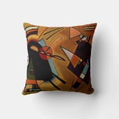 カンディンスキー – ブラックとバイオレット クッション (裏面)