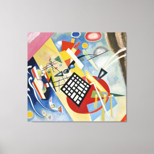 カンディンスキー – ブラックグリッド(1922) – バウハウス – キャンバスプリント (正面)