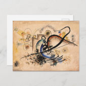 カンディンスキー – ブラックライン ポストカード (正面/裏面)