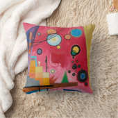 カンディンスキー – ヘビーレッド クッション (ブランケット)