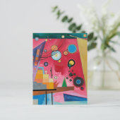 カンディンスキー – ヘビーレッド ポストカード (スタンド正面)