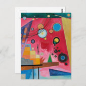 カンディンスキー – ヘビーレッド ポストカード (正面/裏面)