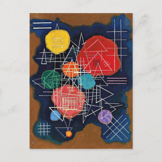 カンディンスキー – ベール付きグロー ポストカード (正面)