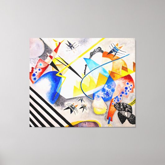 カンディンスキー – ホワイトセンター – 1921 – バウハウス –  キャンバスプリント (正面)