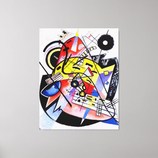 カンディンスキー – ホワイトドット – 1923 – バウハウス –  キャンバスプリント (正面)