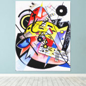 カンディンスキー – ホワイトドット – 1923 – バウハウス –  キャンバスプリント (インサイチュ (ウッドフロア))