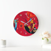 カンディンスキー-ミット·ウンド·ゲーゲン ラージ壁時計 (ホーム)