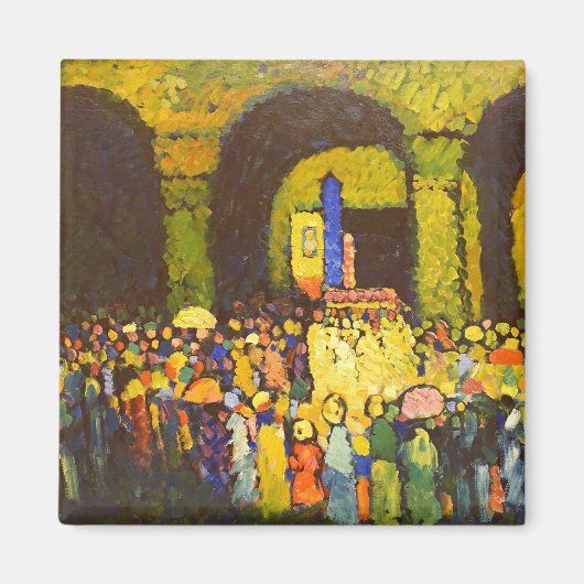 カンディンスキー – ミュンヘンのルートヴィグスカーシュ マグネット (正面)