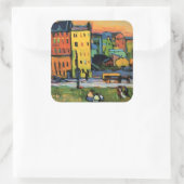 カンディンスキー – ミュンヘンの家 スクエアシール (バッグ)