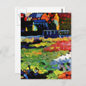 カンディンスキー – ミュンヘン – シュヴァービングと教会 ポストカード (正面/裏面)