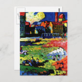 カンディンスキー – ミュンヘン – シュヴァービングと聖の教会 ポストカード (正面/裏面)