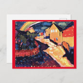 カンディンスキー，ムルナウとレインボー，ファインアート ポストカード (正面/裏面)