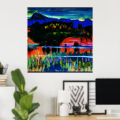 カンディンスキー – ムルナウアムスタフェルゼ ポスター (ホームオフィス)