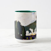 カンディンスキー – ムルナウ近郊の風景（機関車つき） ツートーンマグカップ (中央)