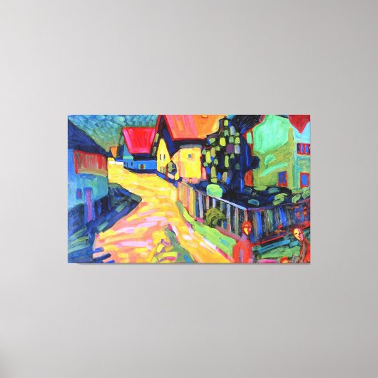 カンディンスキー – ムルナウ通りウィメンズ， 1908, キャンバスプリント (正面)