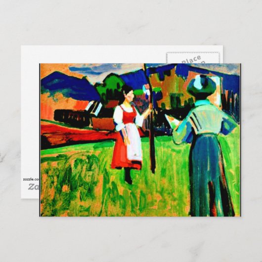 カンディンスキー – ムルナウ,ガブリエル・マンター絵画ズ ポストカード (正面/裏面)