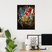 カンディンスキー – ムーブメントI ポスター (ホームオフィス)