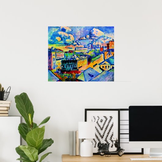 カンディンスキー – モスクワ，ズボブスカヤスクエア，勉強 ポスター (ホームオフィス)