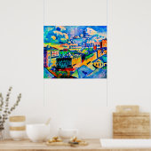 カンディンスキー – モスクワ，ズボブスカヤスクエア，勉強 ポスター (キッチン)