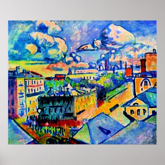 カンディンスキー – モスクワ，ズボブスカヤスクエア，勉強 ポスター (正面)