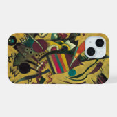 カンディンスキー モダン抽象表現主義 アート作品 iPhone 15ケース (裏面横)
