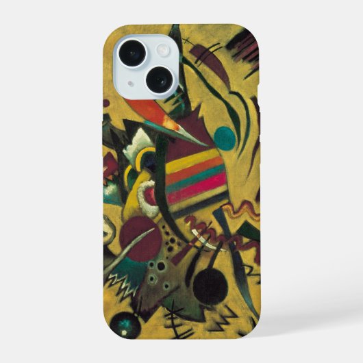 カンディンスキー モダン抽象表現主義 アート作品 iPhone 15ケース (裏面)