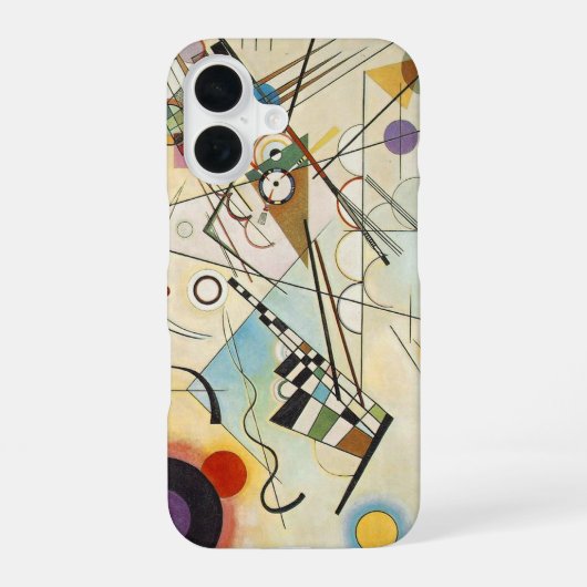 カンディンスキー モダン抽象表現主義 アート作品 iPhone 16ケース (裏面)