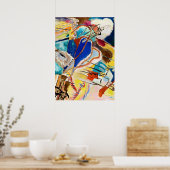 カンディンスキー モダン アブストラクト 絵画 アート作品 ポスター (キッチン)