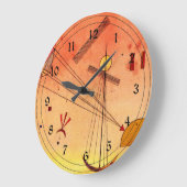 カンディンスキー-ライトアタッチメント ラージ壁時計 (傾斜)