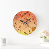 カンディンスキー-ライトアタッチメント ラージ壁時計 (ホーム)