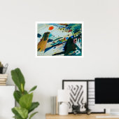 カンディンスキー – ロマンチックな風景 ポスター (ホームオフィス)